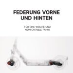 Segway-Ninebot E3 D E-Scooter, Straßenzulassung, bis 45 km, 800W, Federung vorn & hinten, 10 Zoll – Bild 5