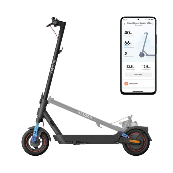 Xiaomi 5 Max E-Scooter, Straßenzulassung, bis 60 km, 10 Zoll, Federung vorn & hinten, App