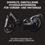 Segway-Ninebot MAX G3 D E-Scooter, Straßenzulassung, bis 80 km, Hydraulikfederung, Smart Display – Bild 3