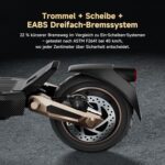 NAVEE ST3 Pro D E-Scooter, TÜV/StVZO, bis 75 km, Vierfachfederung, 3-fach Bremse, App, LED, IPX5 – Bild 8