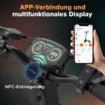 HITWAY H11 E-Scooter, Straßenzulassung, Dualantrieb, 52V 23,4Ah, bis 130 km, App, NFC, 10 Zoll – Bild 6