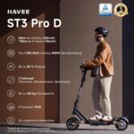 NAVEE ST3 Pro D E-Scooter, TÜV/StVZO, bis 75 km, Vierfachfederung, 3-fach Bremse, App, LED, IPX5 – Bild 3