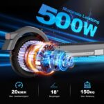 EVERCROSS EV10S MAX E-Scooter, ABE, 500W Motor, bis 150 km Reichweite – Bild 4