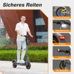 EVERCROSS EV10S MAX E-Scooter, ABE, 500W Motor, bis 150 km Reichweite – Bild 9