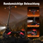 E-Scooter mit Straßenzulassung, 10 Zoll, 15Ah, bis 100 km Reichweite, Dualbremse, Doppelfederung – Bild 7