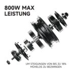 Segway-Ninebot E3 Pro D E-Scooter, Straßenzulassung, bis 55 km, 800W, Federung vorn & hinten, 10 Zoll – Bild 3