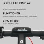 Segway-Ninebot E3 Pro D E-Scooter, Straßenzulassung, bis 55 km, 800W, Federung vorn & hinten, 10 Zoll – Bild 9