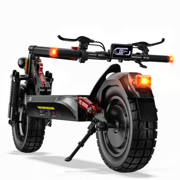 E-Scooter mit Straßenzulassung, 10 Zoll, 12,5Ah, bis 70 km Reichweite, Dualbremse, Doppelfederung