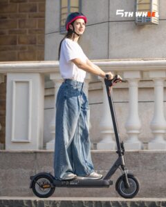 E-Scooter mit Straßenzulassung, 10 Zoll, bis 40 km, Vierfachfederung, Blinker, App, Dualbremse – Bild 9
