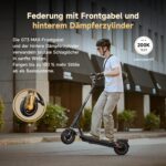 NAVEE GT3 Max E-Scooter, Straßenzulassung, TÜV, bis 75 km Reichweite, Doppelfederung – Bild 4