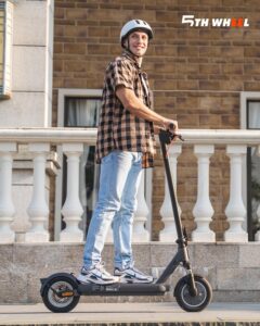 E-Scooter mit Straßenzulassung, 10 Zoll, bis 40 km, Vierfachfederung, Blinker, App, Dualbremse – Bild 10