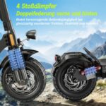 E-Scooter mit Straßenzulassung, 10 Zoll, 12,5Ah, bis 70 km Reichweite, Dualbremse, Doppelfederung – Bild 6