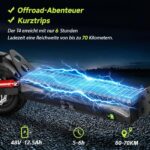 E-Scooter mit Straßenzulassung, 10 Zoll, 12,5Ah, bis 70 km Reichweite, Dualbremse, Doppelfederung – Bild 4