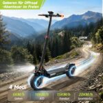 E-Scooter mit Straßenzulassung, 10 Zoll, 12,5Ah, bis 70 km Reichweite, Dualbremse, Doppelfederung – Bild 5