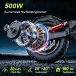 E-Scooter mit Straßenzulassung, 10 Zoll, 12,5Ah, bis 70 km Reichweite, Dualbremse, Doppelfederung – Bild 3